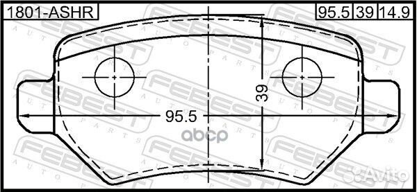 Колодки тормозные задние opel astra H 2004-2010