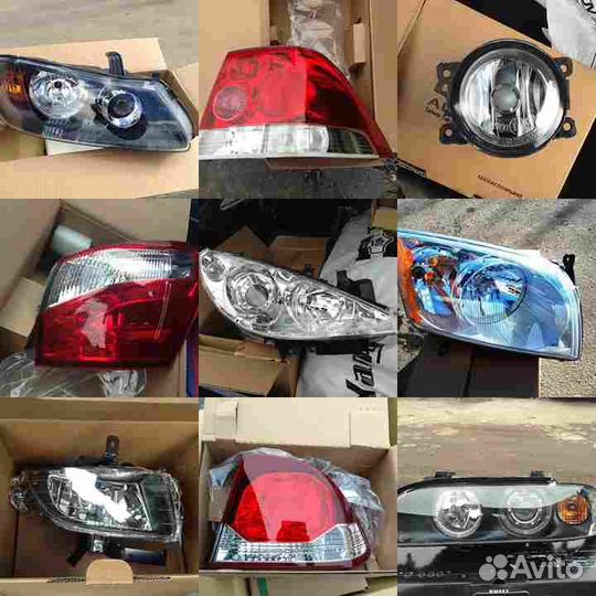 Стекло фары R для audi 100 (1982-1990)