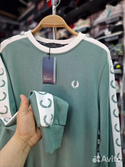 Fred perry свитшот с лампасами (Все размера)