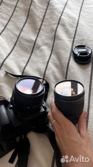 Фотоаппарат nikon d610 с объективами 28 mm и 50 mm