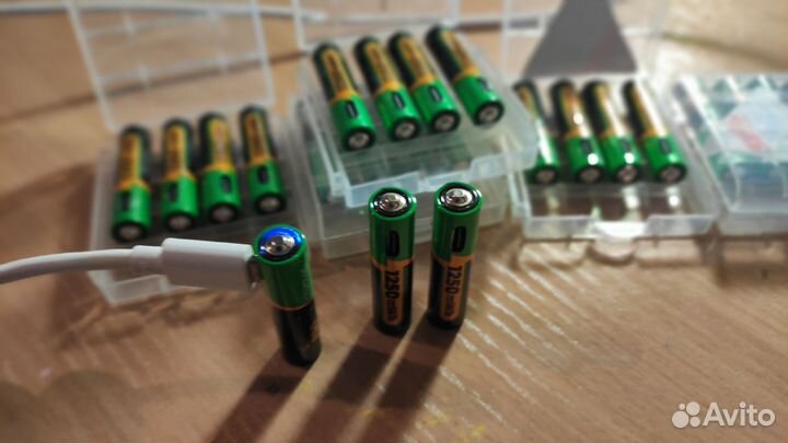 Аккумулятор AAA (аа) 1,5 В с USB type-c