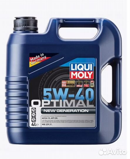 Масло моторное Liqui Moly Optimal New Gen 5w-40 4л