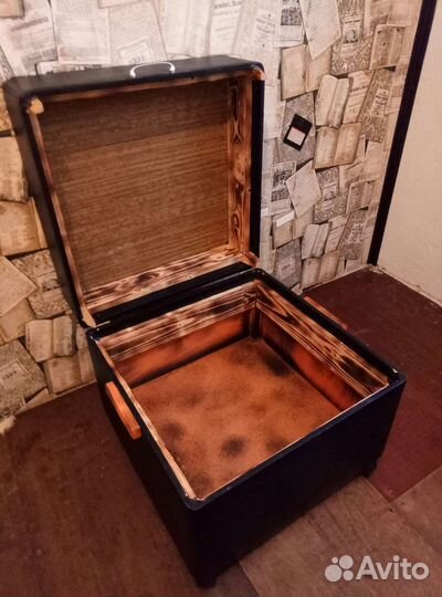 Тумба прикроватная, сундук- столик лофт 60/60см