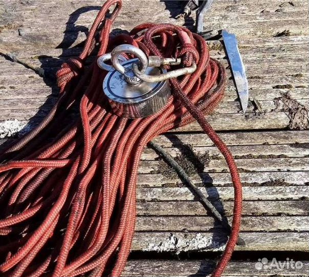 Поисковый магнит двухсторонний неодимовый 220 кг