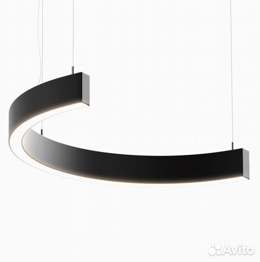 Профильный светильник полукольцо