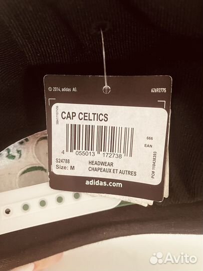 Кепка/бейсболка Adidas Celtics,новая. Оригинал