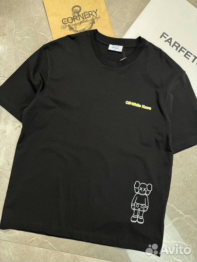 Футболка Off White x Kaws Premium