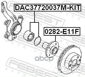 Подшипник ступицы передний nissan almera classi