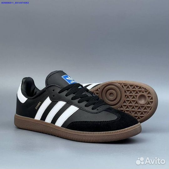 Кроссовки Adidas Samba Black (Арт.65666)