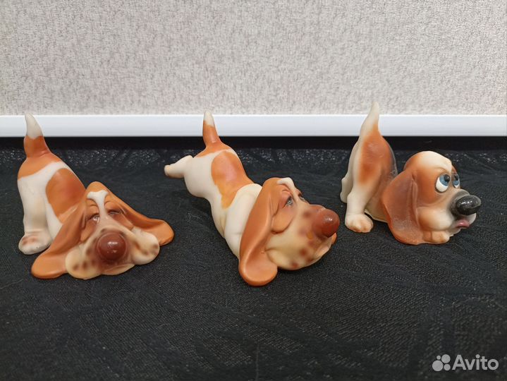 Фигурки собак, статуэтки бассет хаунд