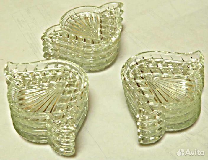 Хрустальные розеточки из СССР - 6 штук
