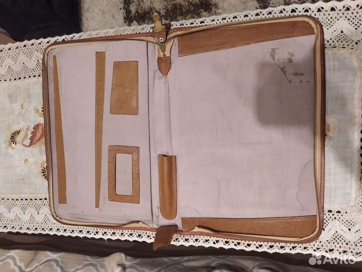 Кожаная папка для документов периода СССР