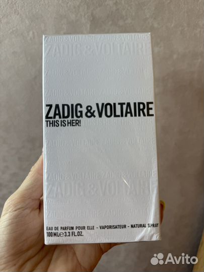 Zadig voltaire парфюм духи