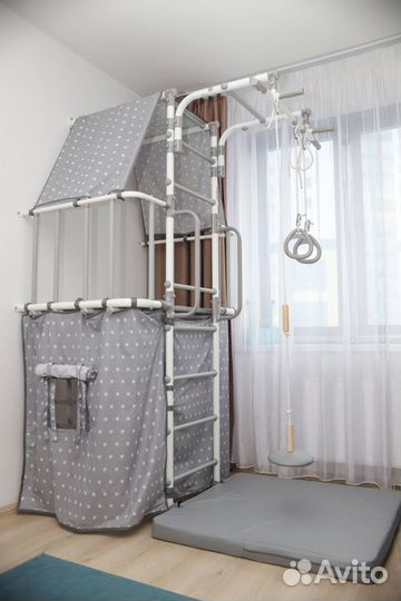 Двухуровневый игровой комплекс Индиго Pastel