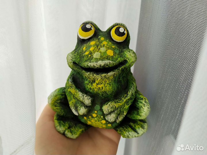 Сувенир лягушка папье-маше