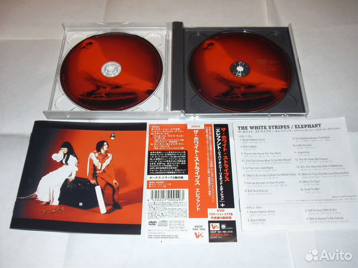 CD The White Stripes Elephant 2003CD+DVD Japan OBI