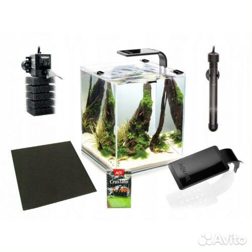 Aquael shrimp SET smart plant ll 30 (черный)