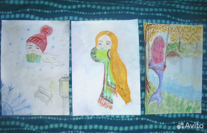 Акварельные рисунки