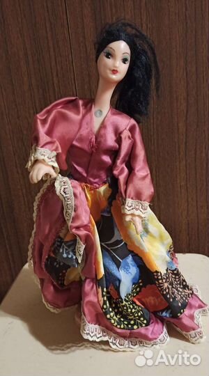 Кукла сувенирная паричковая, цыганка, СССР