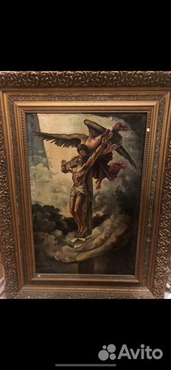 Картина распятие маслом на холсте