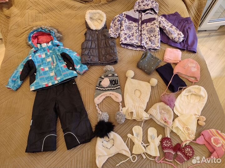 Комплект теплые вещи на девочку 98-106 осень/зима