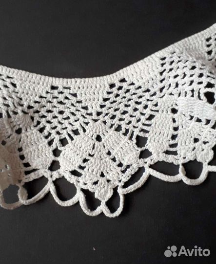 Воротники винтажные вязаные крючком