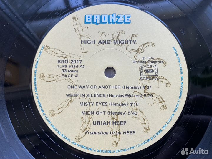 Uriah Heep – High And Mighty Виниловая пластинка