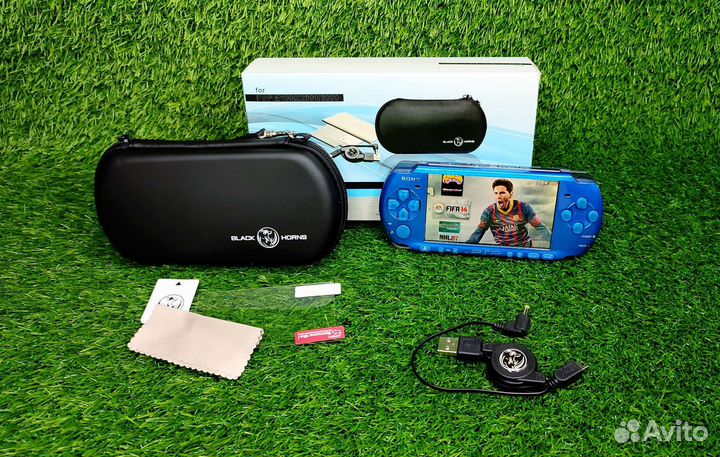 Sony PSP 3008 Blue 32GB + Игры + Комплект
