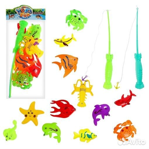 Рыбалка магнитная «Морские рыбки»