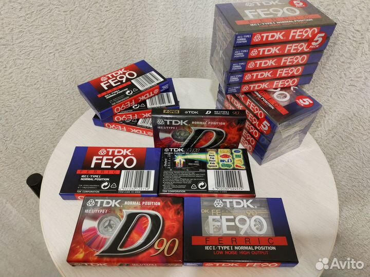 Аудиокассеты TDK D90,D120,FE90.Новые