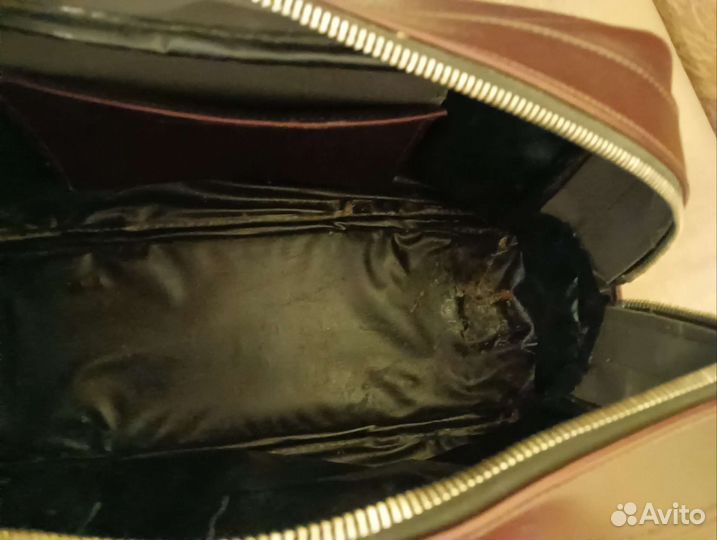 Дорожная кожаная сумка СССР