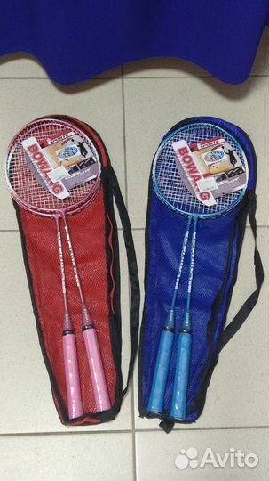Бадминтон 2 ракетки в чехле новый Магазин