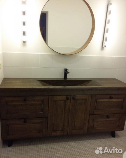 Раковина из массива дерева