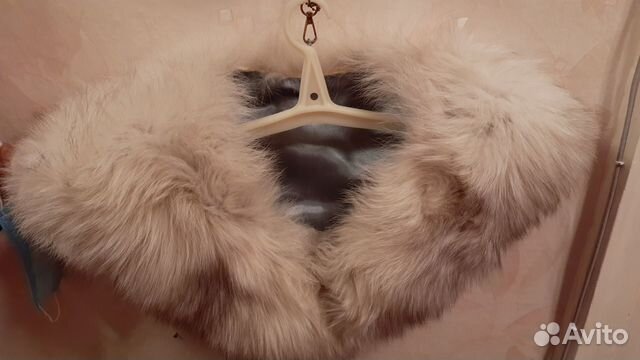 Воротник из песца белый