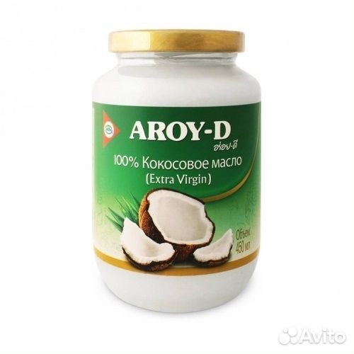 Масло Кокосовое Нерафинированное 450 мл aroy-D