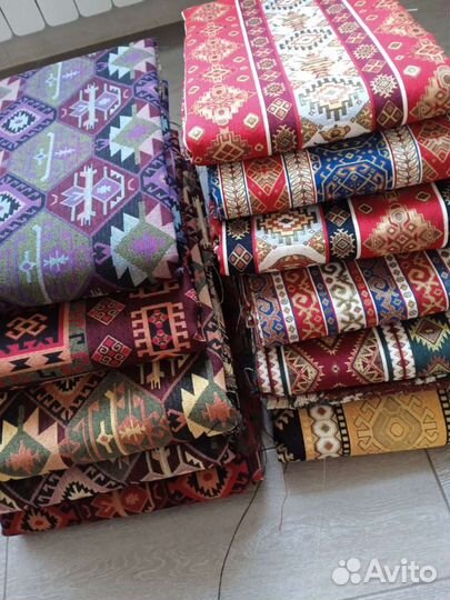 Ткань гобеленовая грузинская.С нац.орн,буква