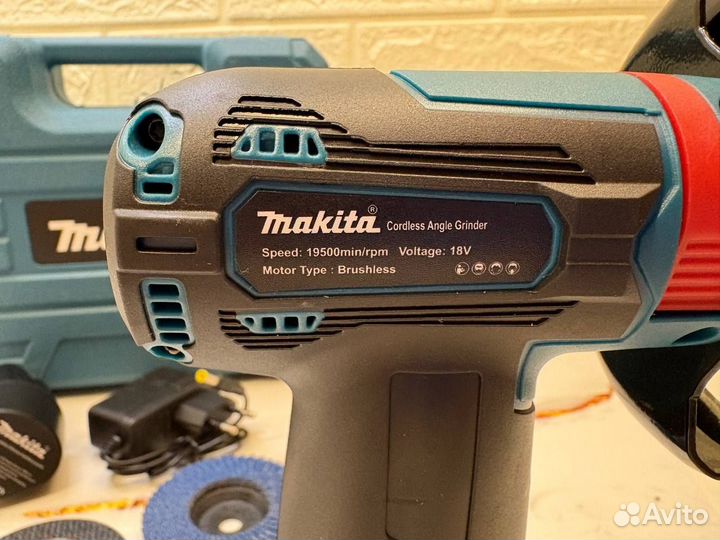 Мини Ушм 75мм болгарка Makita аккумуляторная 2акб