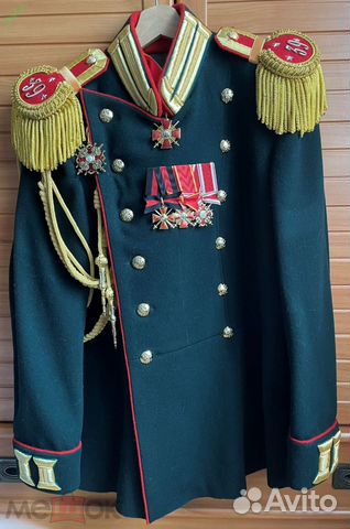 Мундир царский офицера пехоты риа обр. 1856