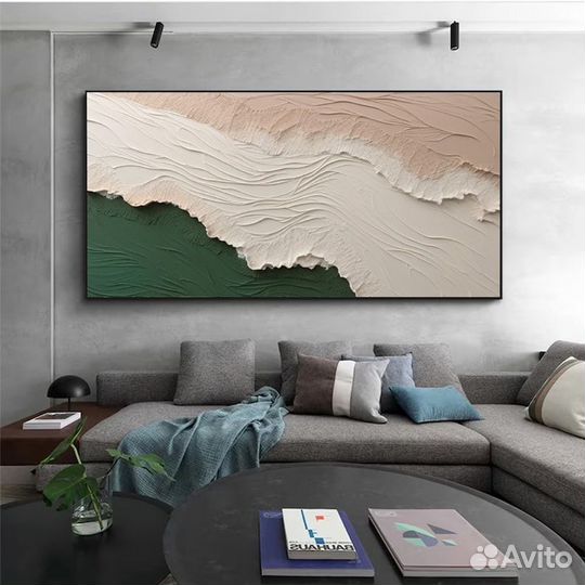 Современное искусство Картина 3D океанской волны