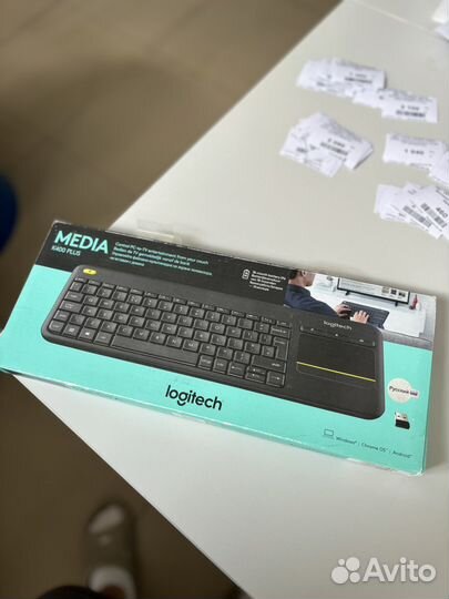 Клавиатура беспроводная logitech k400 plus