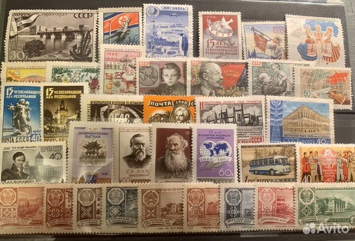 Марки СССР 60е-70е герои ВОВ квартблоки