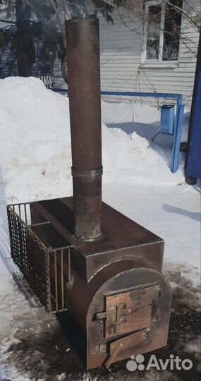 Печь для бани дровяная из трубы