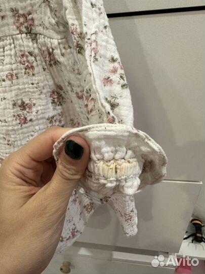 Платье для девочки муслин 80