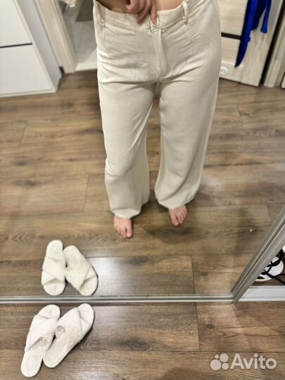 Брюки лен