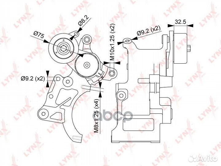 Натяжитель ремня навесного оборудования PT3264