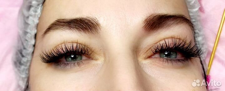 Наращивание ресниц 1.5часа обучение пирсинг