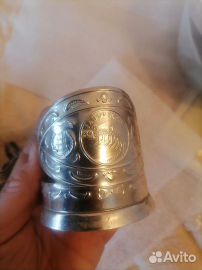 Подстаканник мельхиоровый