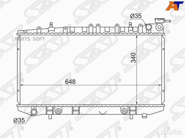 Радиатор охлаждения Ниссан Примера SR18/20 90-95