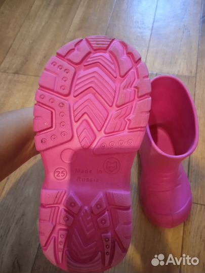 Детские резиновые сапоги