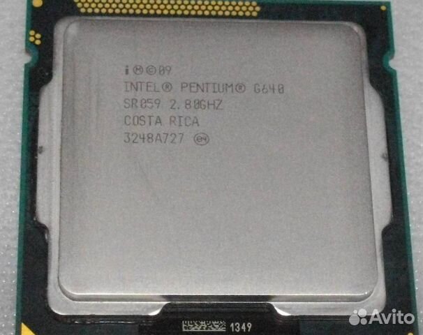 Процессор s1155 Pentium G640 2 ядра intel